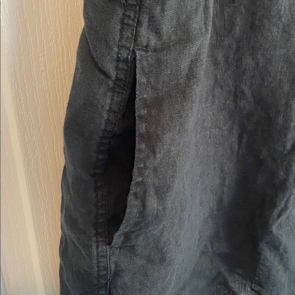 J Crew Black Linen Shift Dress - Picture 4 of 7